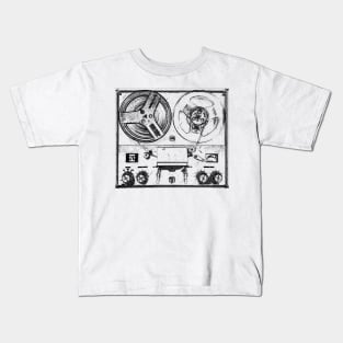 Reel To Reel Analog Tape Machine Music Kids T-Shirt
